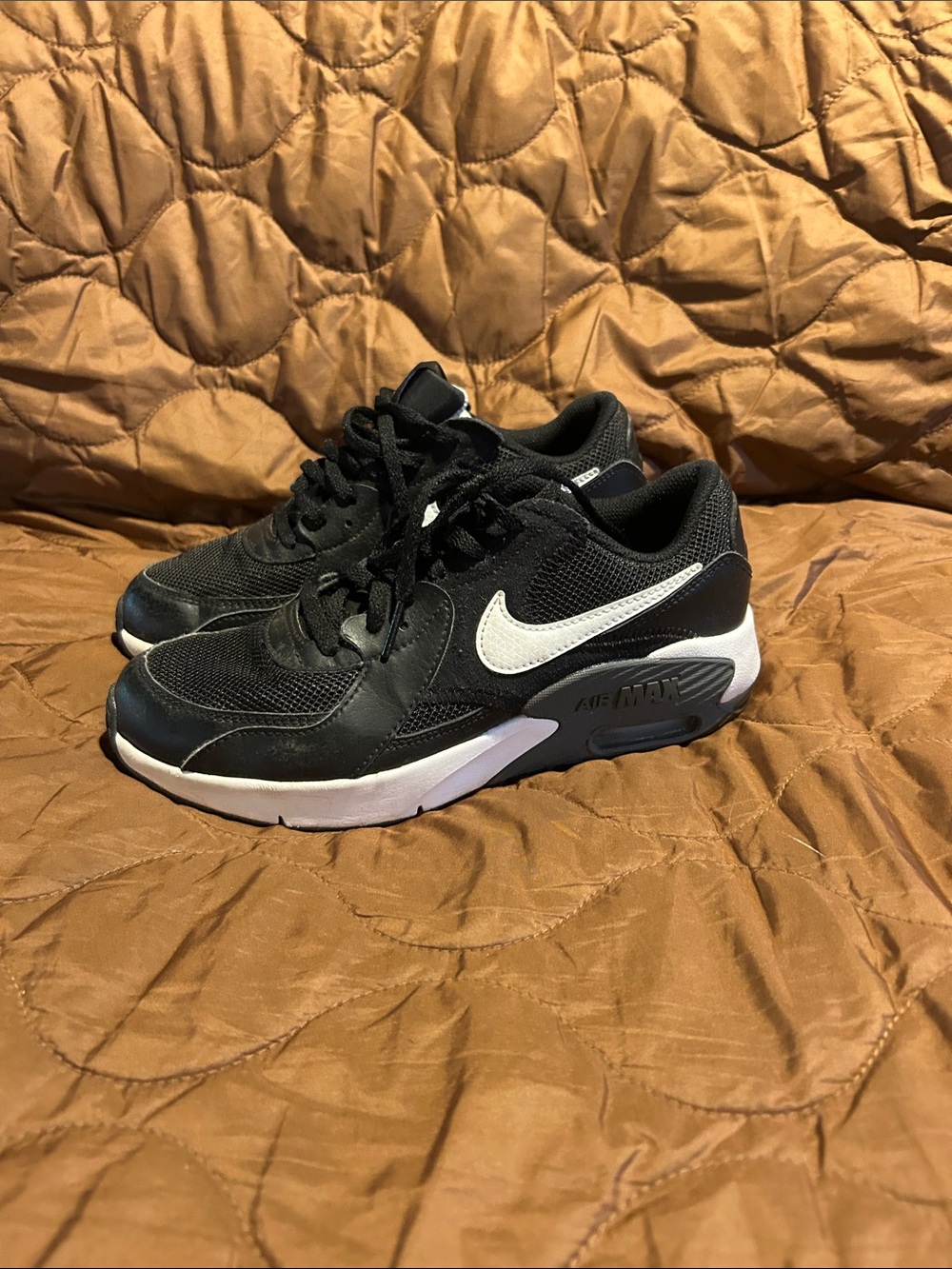 Nike Kids Black and White Air Max Style Sneakers